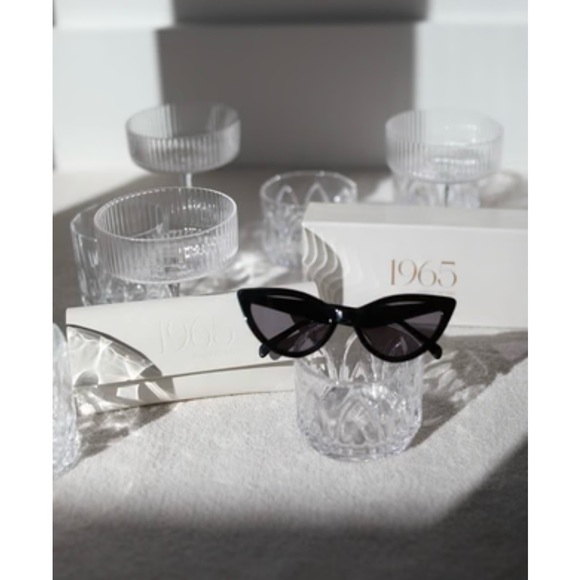 Brand new, never worn in the case. Black cat eye sunglasses. - Picture 3 of 5